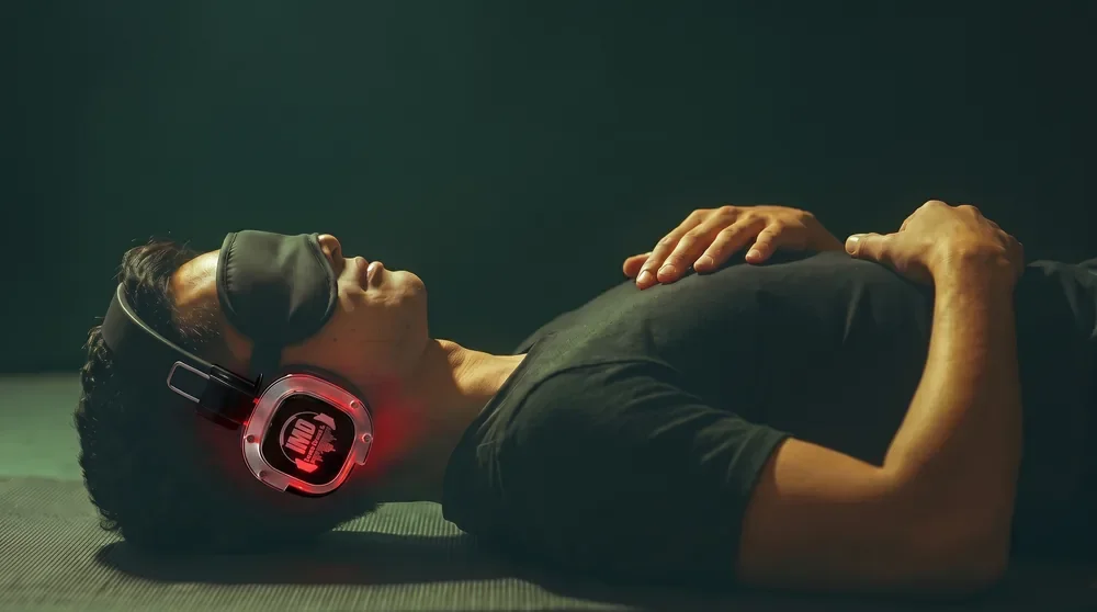 A moment of release during breathwork